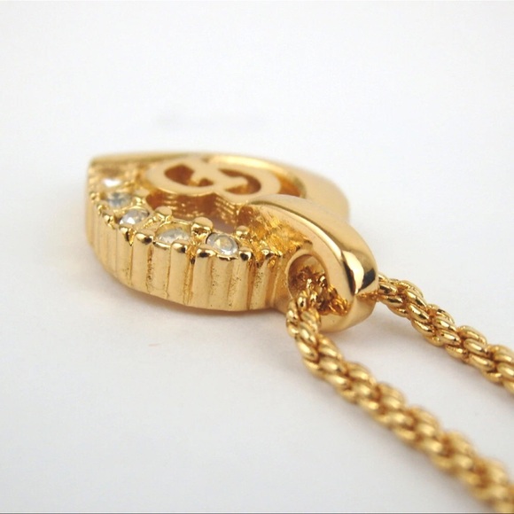 ❌SOLD❌ EUC Authentic Christian Dior Necklace with Rhinestone - Picture 3 of 6